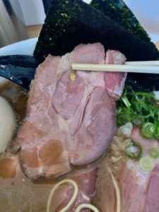 特製濃厚ラーメンのチャーシュー