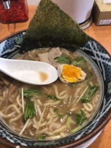 節そばの味付けたまごとラーメン