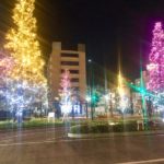 市川駅周辺のイルミネーション!ICHIKAWAの文字も素敵です!