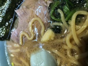 生姜を落とした市政のらーめん