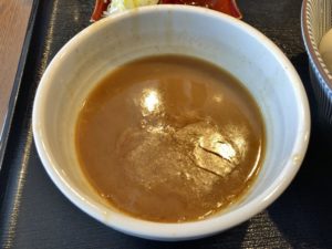 熱々のつけ汁
