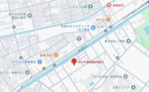 JAいちかわの地図