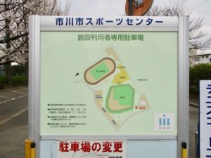 市川市スポーツセンター内の案内図