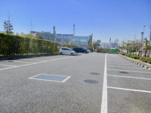 広尾防災公園の駐車場