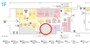 シャポー市川内のブックファーストの位置