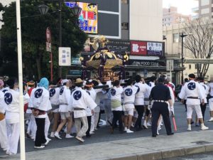 2018年の御祭禮の神輿の様子