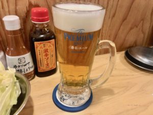 串カツ田中市川店の生ビール