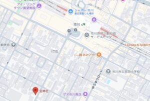 宝神社(市川南)の地図