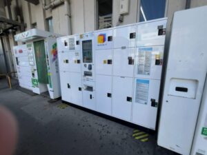 下総中山駅改札外北口のコインロッカー
