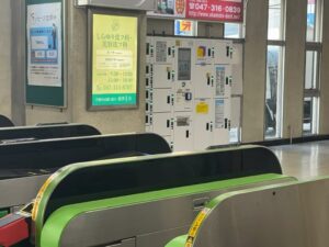 下総中山駅構内のコインロッカー