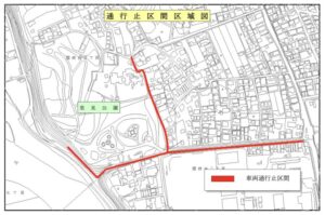 里見公園桜まつり交通規制図2026年