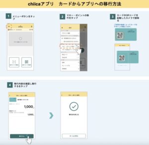 ICHICOふるさとポイントカードから、専用アプリにポイントを移行する方法