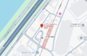 ナイスインホテル市川東京ベイの地図