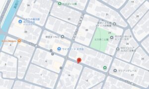 オマメヤ本八幡店の地図