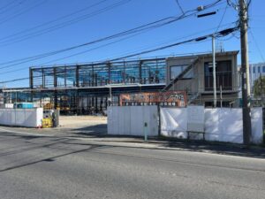 建デポ市川大野店の建設工事現場2026年2月撮影