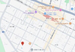 そよらリーフシティ市川の地図