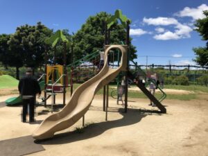市川市動植物園の遊具(滑り台など)