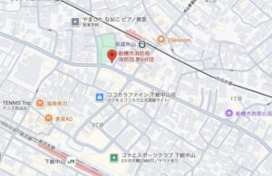中山商店会プレミアム商品券販売場所の地図