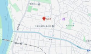 真間山弘法寺の地図