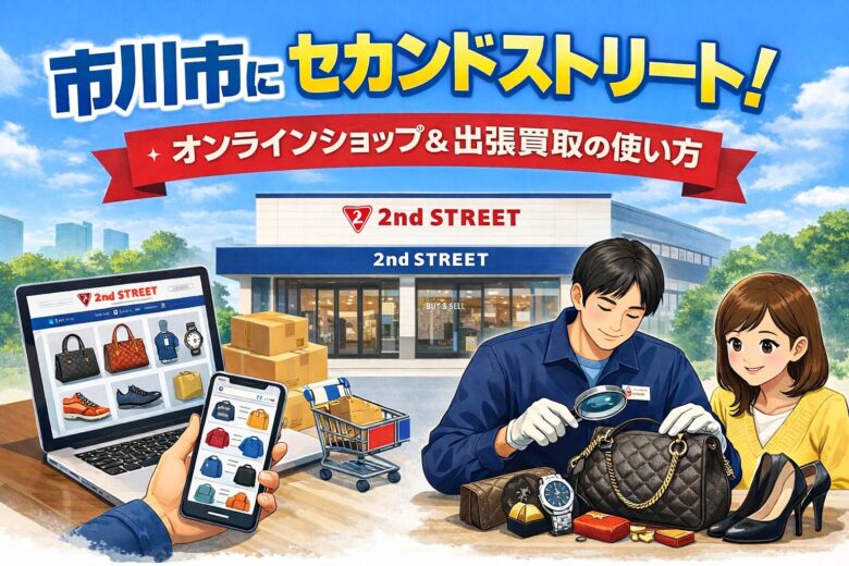 市川市でセカンドストリート!公式通販&ブランド出張買取ガイド