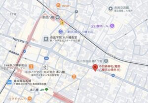 八幡の藪知らずの地図