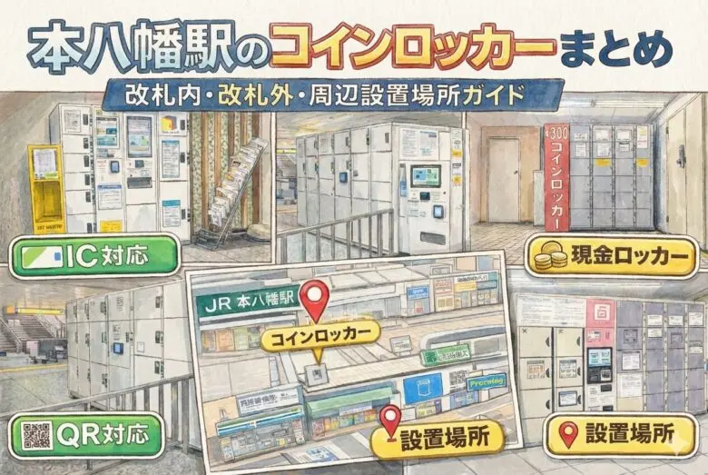 本八幡駅のコインロッカーまとめ|改札内・改札外・周辺設置場所・料金ガイド