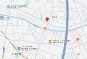府中六所神社の地図