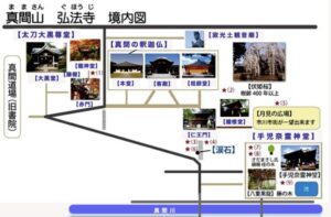 真間山弘法寺境内図