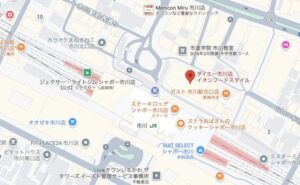 ガチャガチャアイランド市川の地図