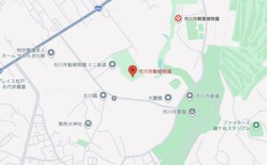 市川市動植物園の地図