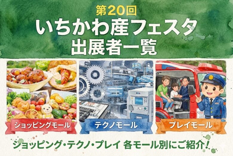 出展者一覧｜第20回いちかわ産フェスタ（2026）ショッピング・テクノ・プレイモール別