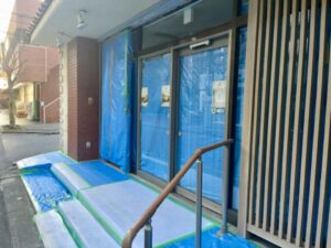 Daura(ダウラ)の工事中の入口(2026年2月6日筆者撮影)