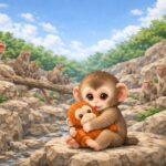 市川市動植物園の子猿「パンチ」が話題｜ぬいぐるみを抱く理由と群れでの成長