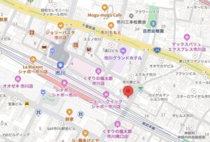 巻き爪補正店 市川駅前店の地図