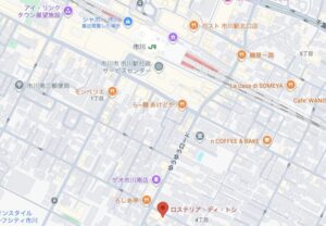 ロステリア・ディ・トシの地図