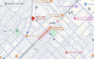 四季のご馳走や 和の地図