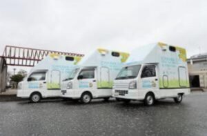 市川市が導入したトイレカー3台