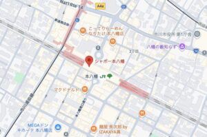 シャポー本八幡の地図