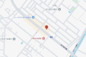Honda Cars 西千葉 市川北店の地図