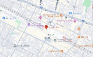 シャポー市川の地図