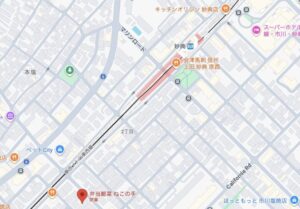 市川市富浜の弁当店「ねこの手」の地図