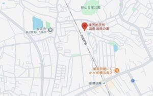 法典の湯の地図