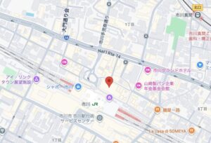 市川駅北口ダイエー市川店(仮称)市川駅前いぶち皮膚科の地図