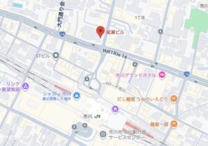市川駅前脳神経外科の地図