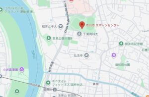 市川市スポーツセンターの地図