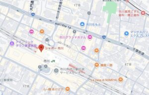 シャポー市川の地図