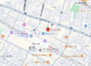 タンネ本店の地図
