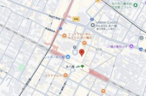 パティオ本八幡の地図