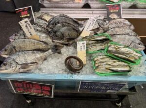 前回の市川漁港直送の鮮魚販売の様子