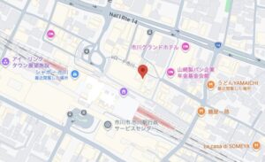 URBAN CLASSIC PILATES（アーバンクラシックピラティス）市川店の地図